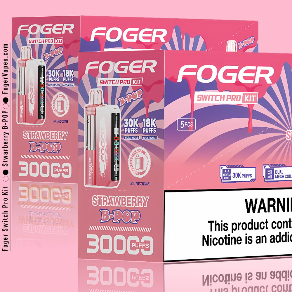 Strawberry B-Burst Foger Switch Pro Kit 30K Puffs - Image 5