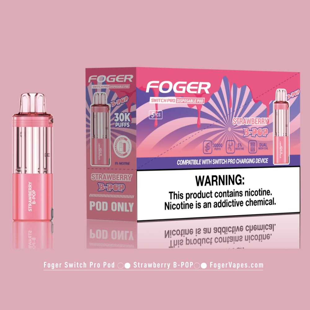 Strawberry B-Burst Foger Switch Pro Pod 30K Puffs - Image 4