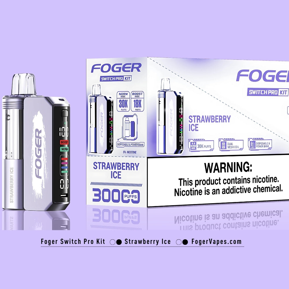Strawberry Ice Foger Switch Pro Kit 30K Puffs - Image 5
