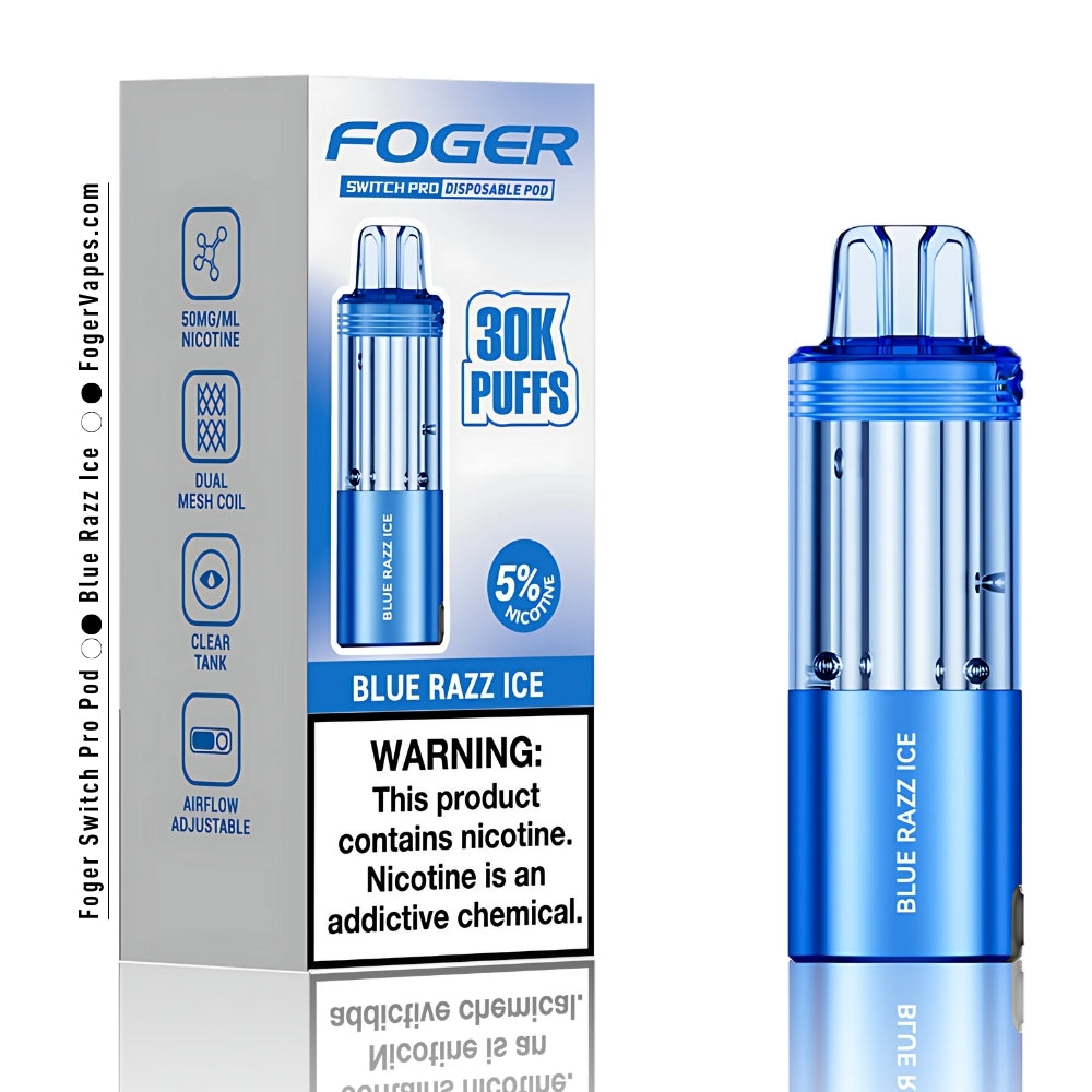 Blue Razz Ice Foger Switch Pro Pod 30K Puffs - Image 3