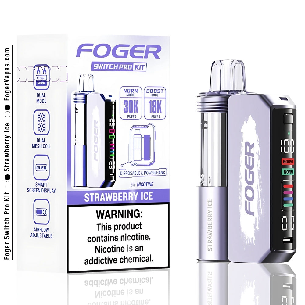 Strawberry Ice Foger Switch Pro Kit 30K Puffs - Image 4