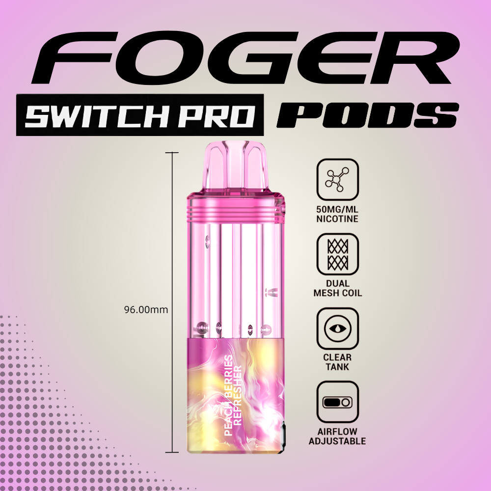 Peach Berries Refresher – Foger Switch Pro Pod 30K Puffs