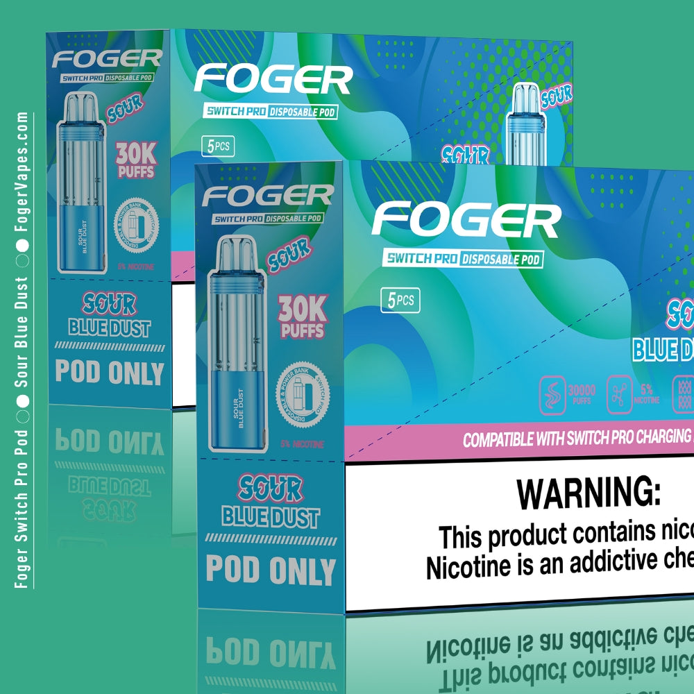 Sour Blue Dust Foger Switch Pro Pod 30K Puffs - Image 5