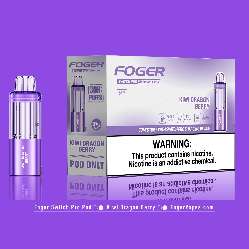 Kiwi Dragon Berry Foger Switch Pro Pod 30K Puffs - Image 4