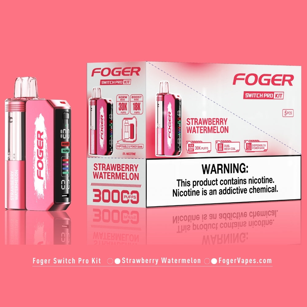 Strawberry Watermelon Foger Switch Pro Kit 30K Puffs - Image 5