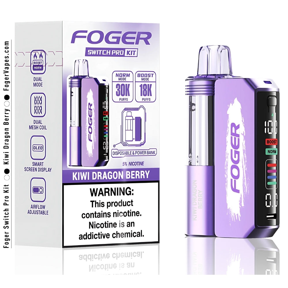Kiwi Dragon Berry Foger Switch Pro Kit 30K Puffs - Image 4