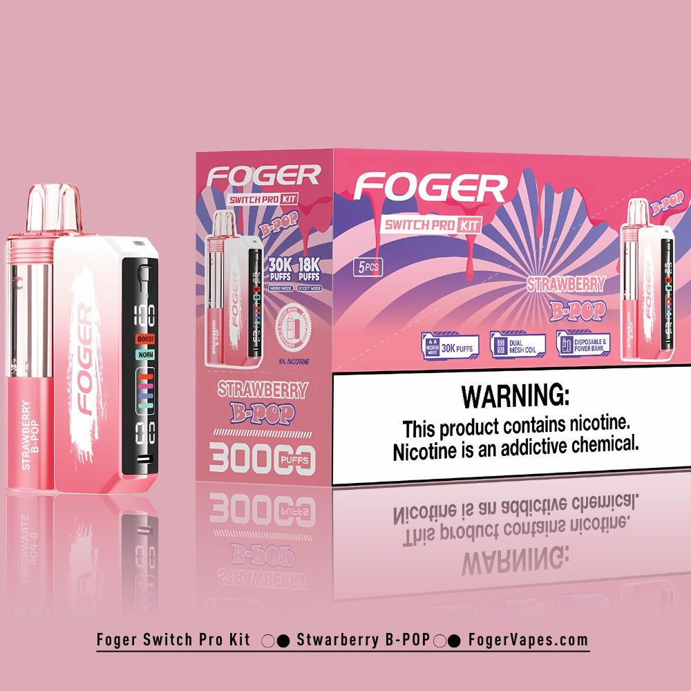 Strawberry B-Burst Foger Switch Pro Kit 30K Puffs - Image 4