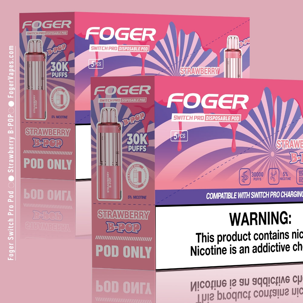 Strawberry B-Burst Foger Switch Pro Pod 30K Puffs - Image 5