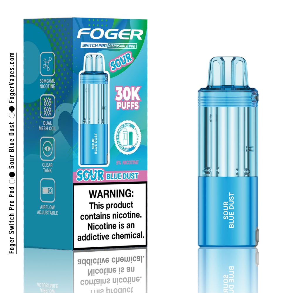Sour Blue Dust Foger Switch Pro Pod 30K Puffs - Image 3