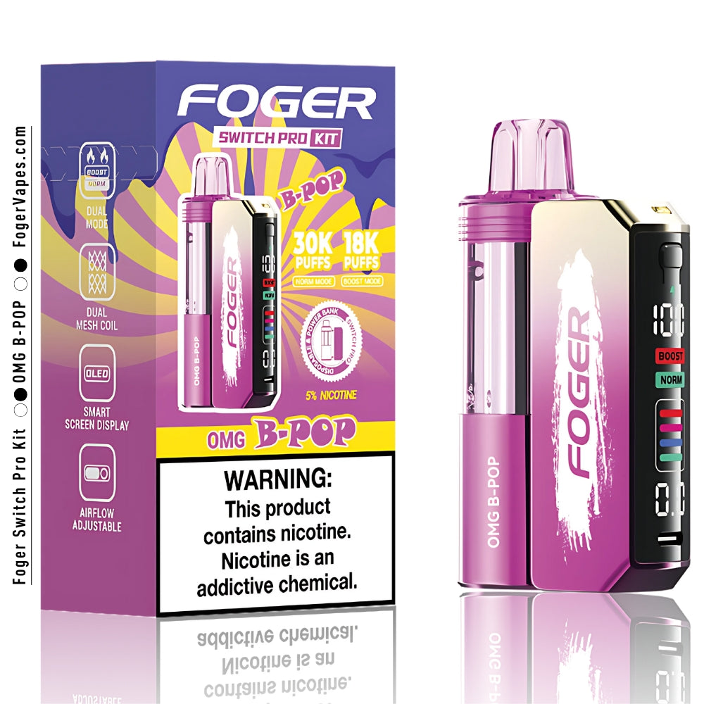 OMG B-Burst Foger Switch Pro Kit 30K Puffs - Image 3